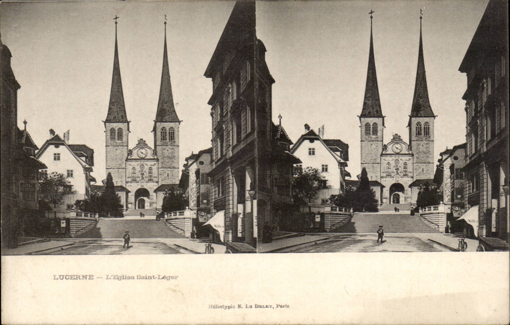 Suisse Lucerne CPA L'eglise Saint Leger