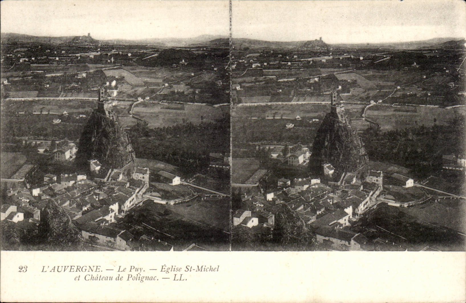 L'Auvergne — Le Puy — Église St-Michel et Château de Polignac — LL — n°23