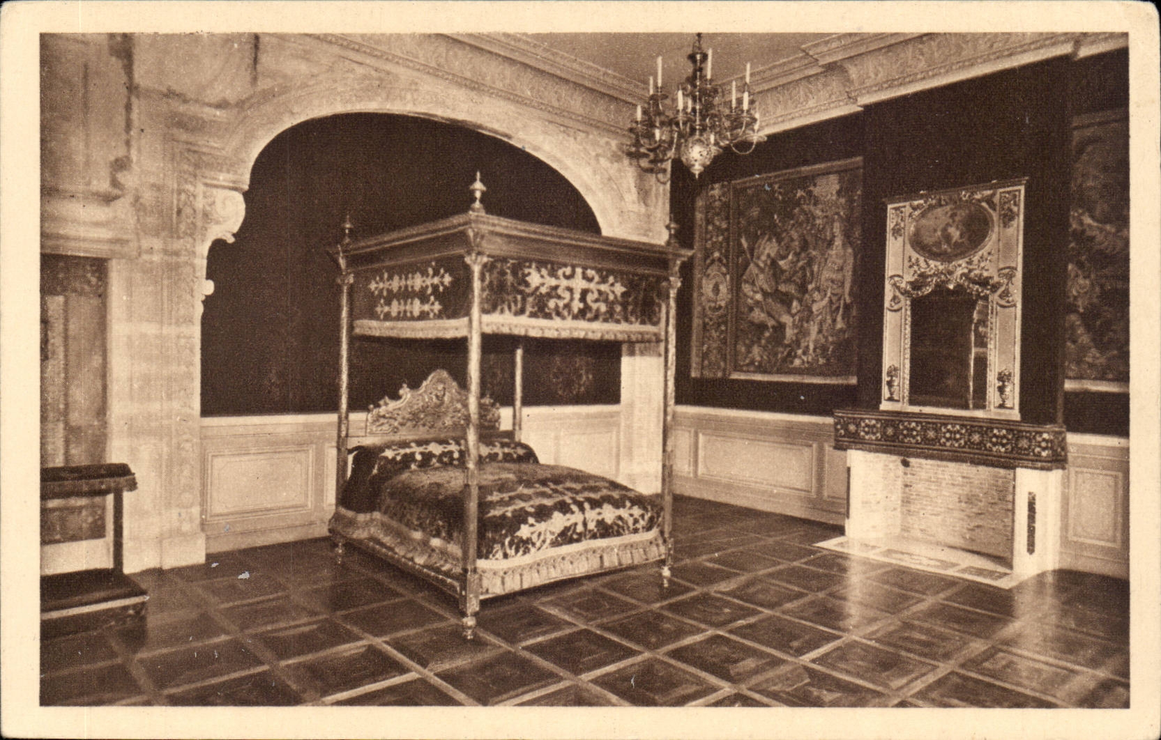 CPA Chateau de Grignan Chambre ou mourut Mme de SEvigne 17 avril 1696