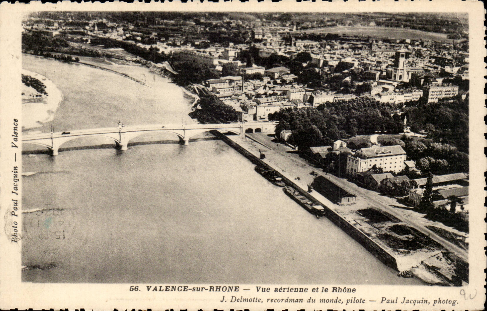 Valence CPA Vue aerienne et le Rhone