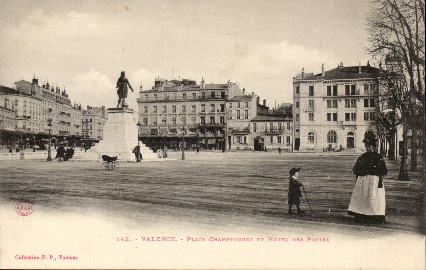Valence CPA Place Championnet et Hotel des Postes