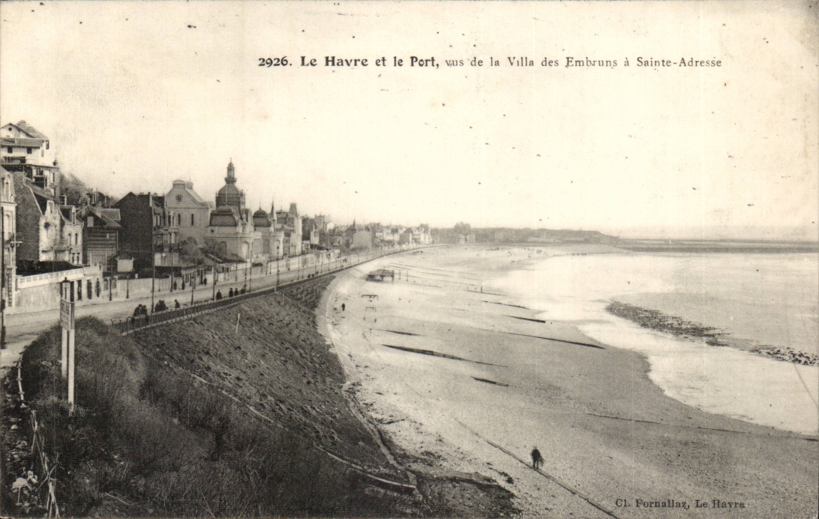 Le Havre et le port CPA Vus de la Villa des environs de Sainte Adresse