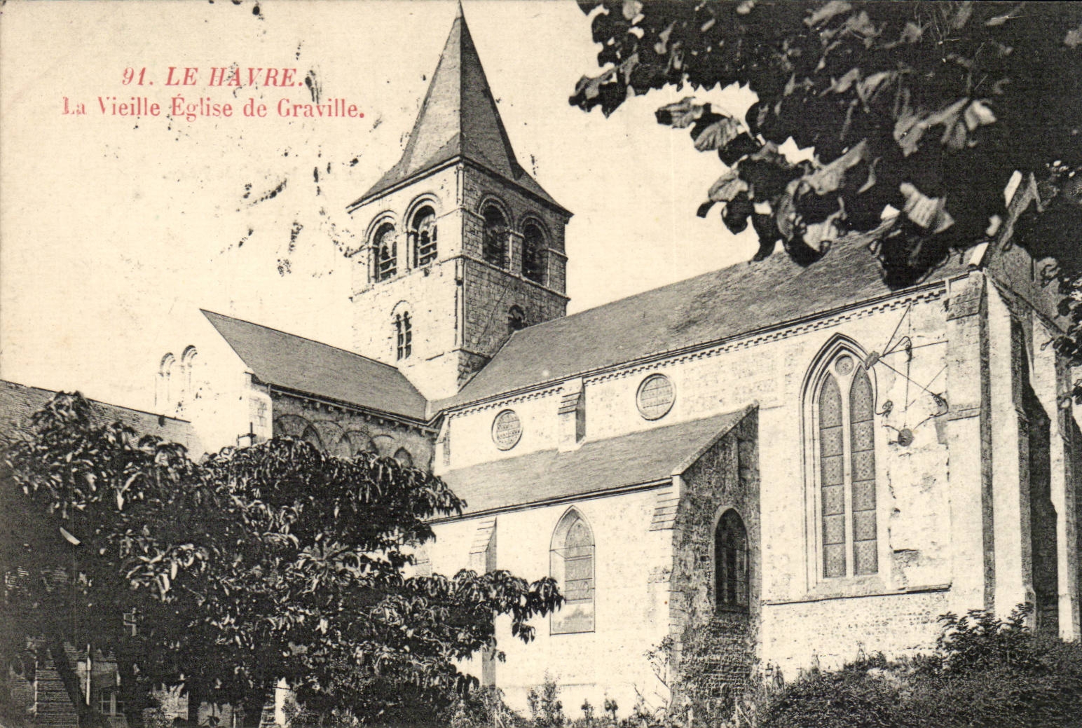 Le Havre CPA La vieille eglise de Graville