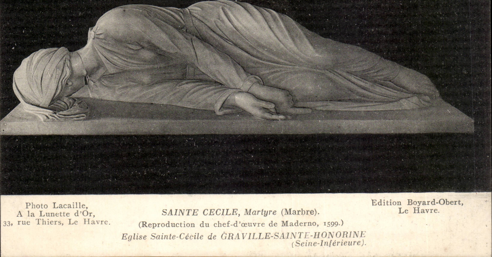 Sainte Cecile de Graville CPA Eglise Cecile Martyre