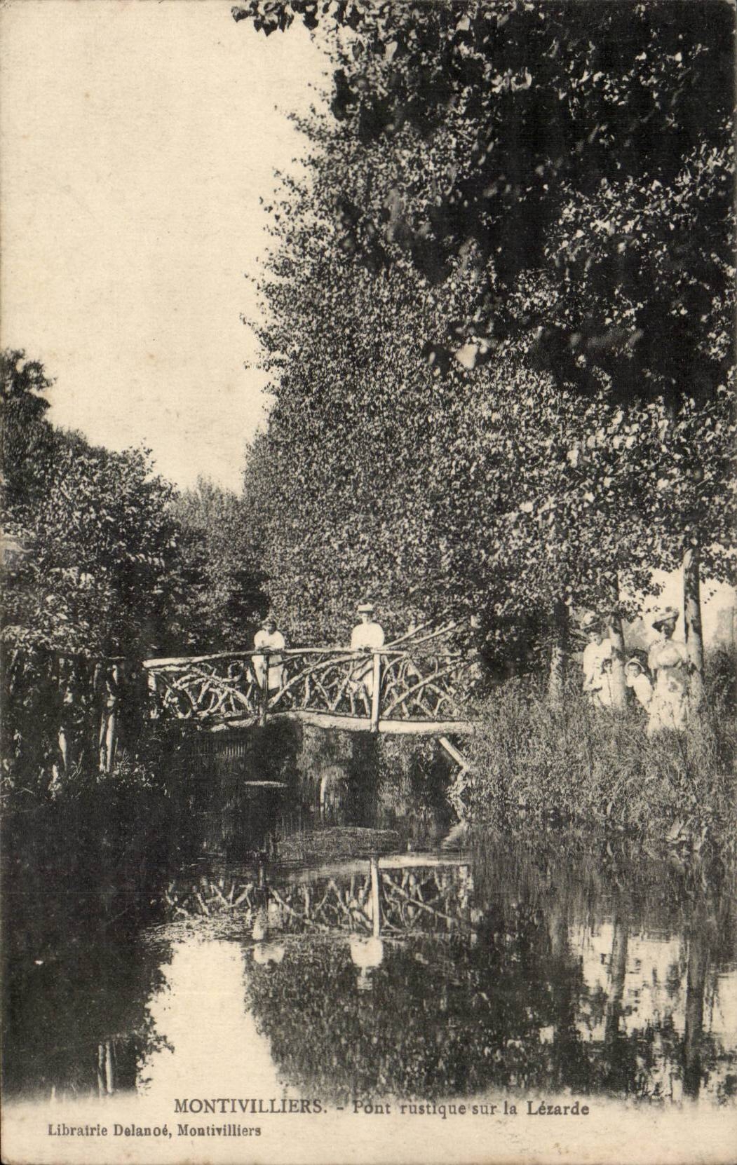 Montivilliers CPA Pont rustique sur la Lezarde