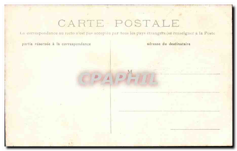 Yport CPA La plage et la falaise d'aval — Rückseite