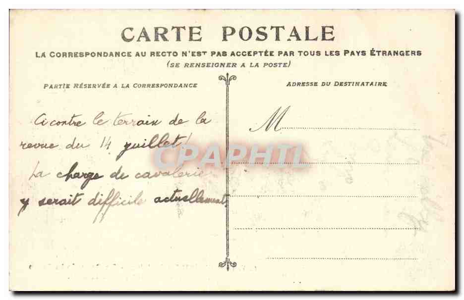 Rouen CPA La crue de la Seine Le cours de la Reine et les bains du Gallet — Verso
