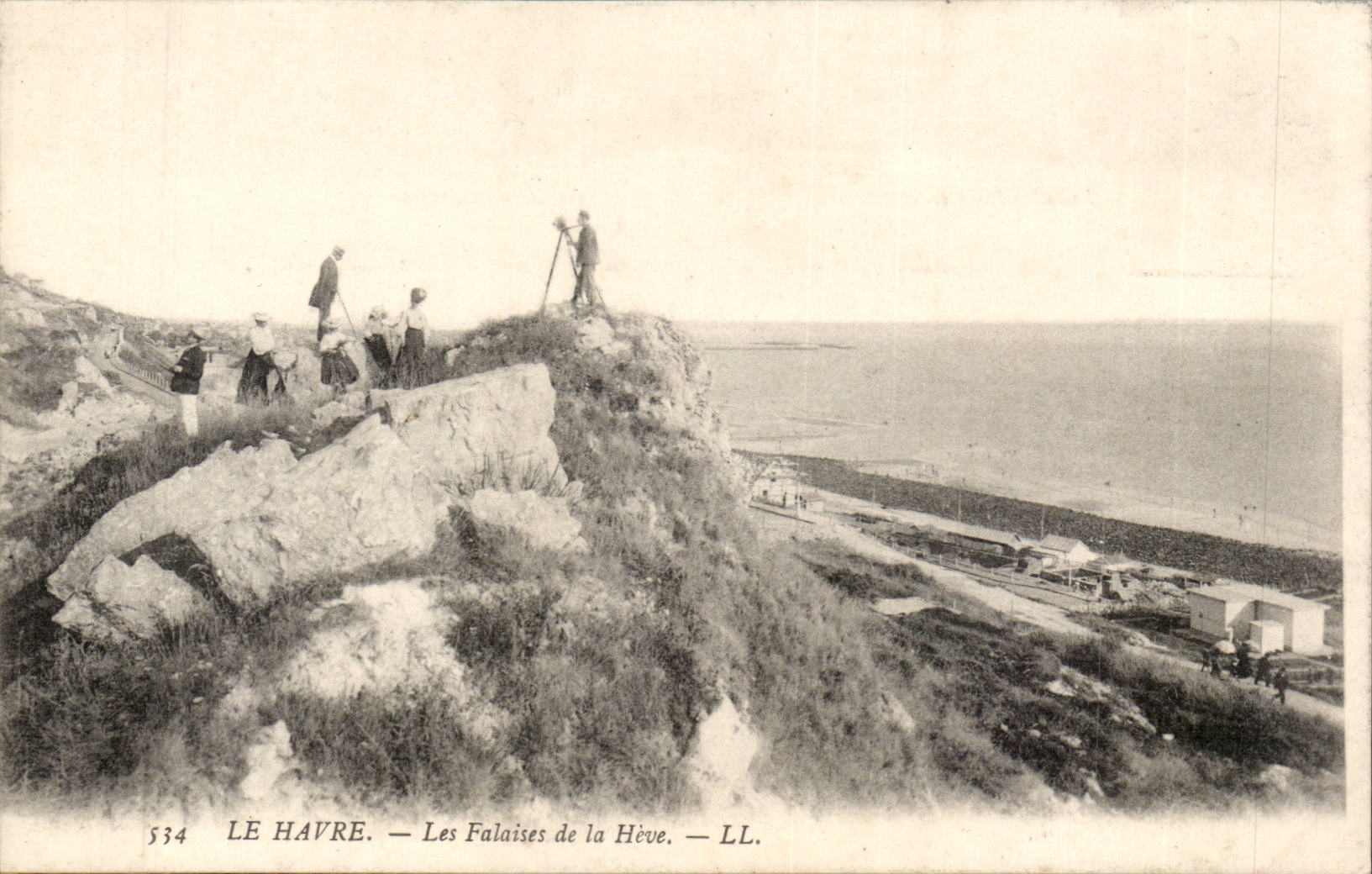 Le Havre CPA Les falaises de la Heve