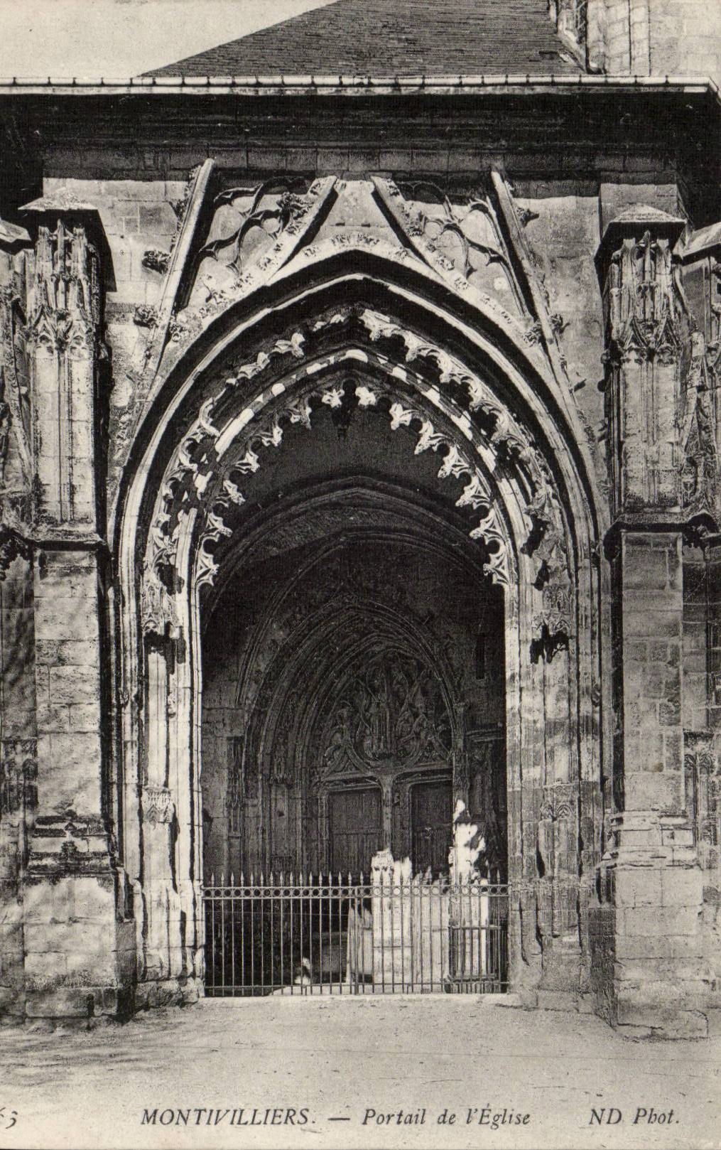 Montivilliers CPA Portail de l'eglise