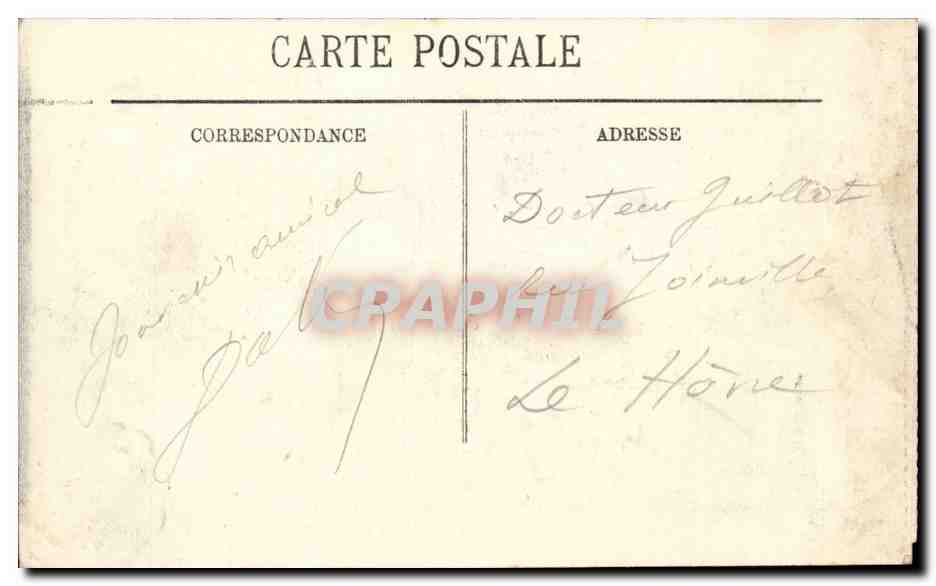 Bagnoles de l'orne CPA Le grand hotel vu du casino — Rückseite
