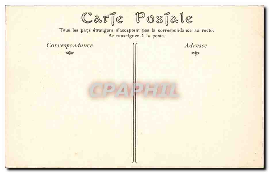 Caen CPA Eglise Sainte Etienne Abbaye aux hommes FAcade Ouest — Verso