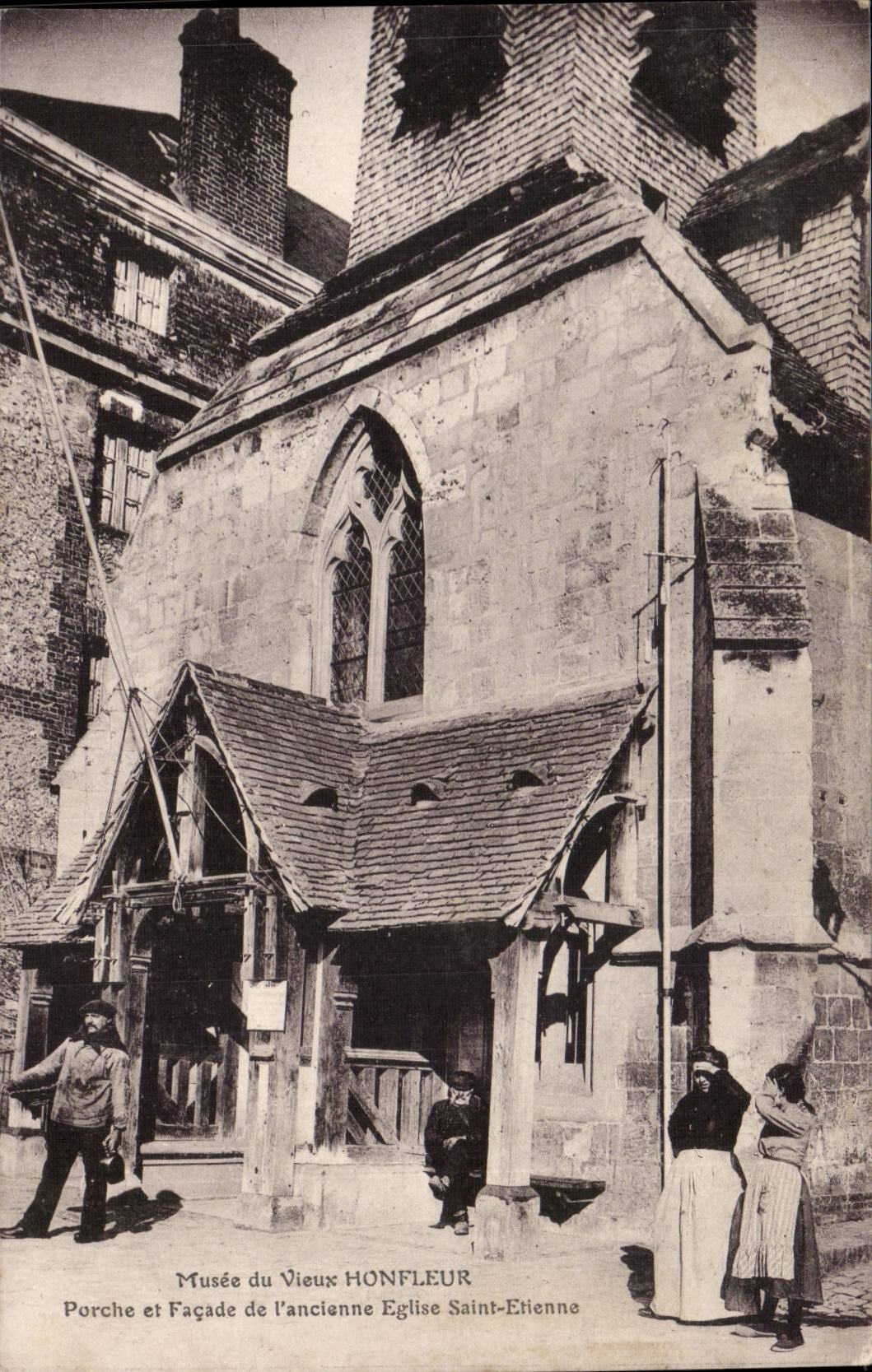 Porche et Façade de l'ancienne Église Saint-Étienne — Honfleur — Musée du Vieux Honfleur