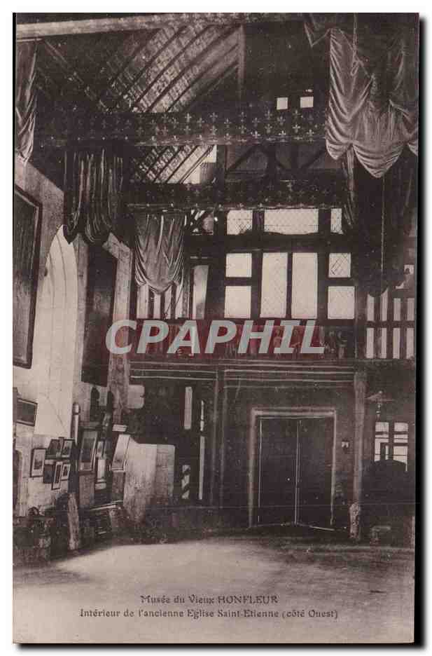 Musée du Vieux Honfleur — Intérieur de l'ancienne église Saint-Etienne (côté Ouest) — éditeur non visible