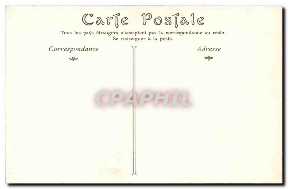 Caen CPA Le lycee (ancienne abbaye aux hommes) Le clootre et la tour centrale de l'eglise Saint Etienne — Verso