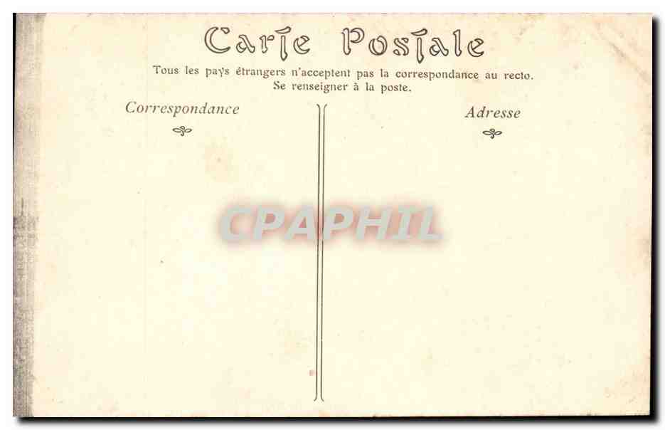 Caen CPA Eglise Saint Etienne Abbaye aux hommes cote de l'abside et le lycee — Rückseite