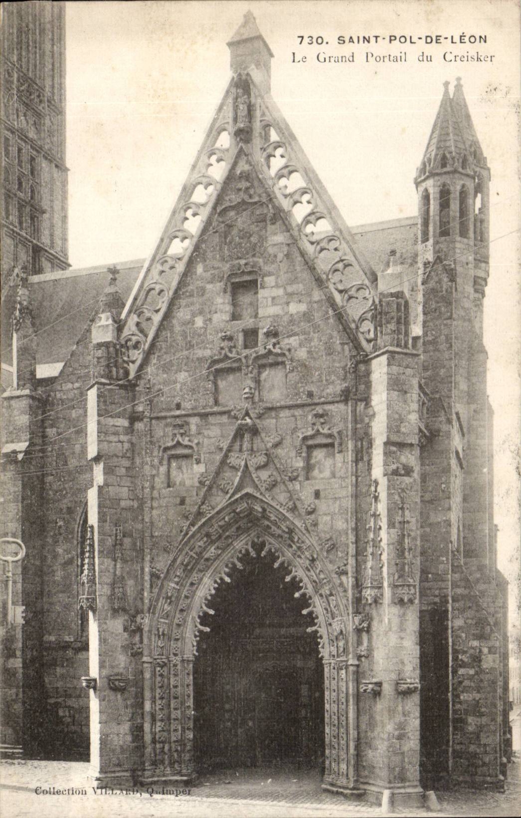 Saint Pol de Leon CPA Le grand portail de Creisker