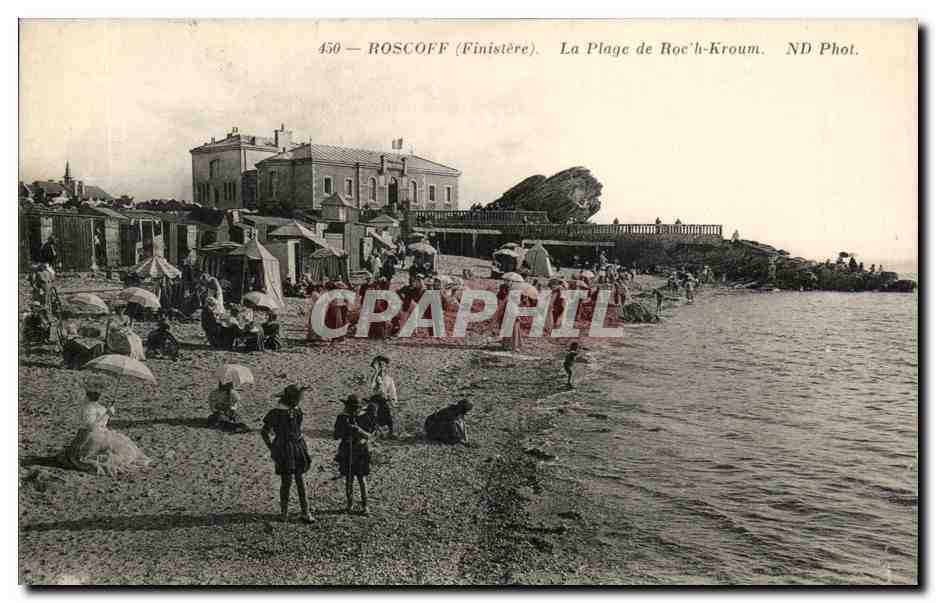 Roscoff CPA La plage de Roc h Kroum