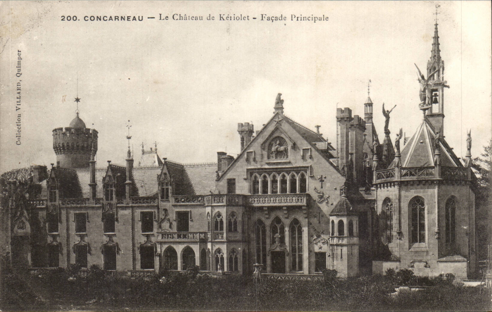 Concarneau CPA Le chateau de Keriolet Facade principale