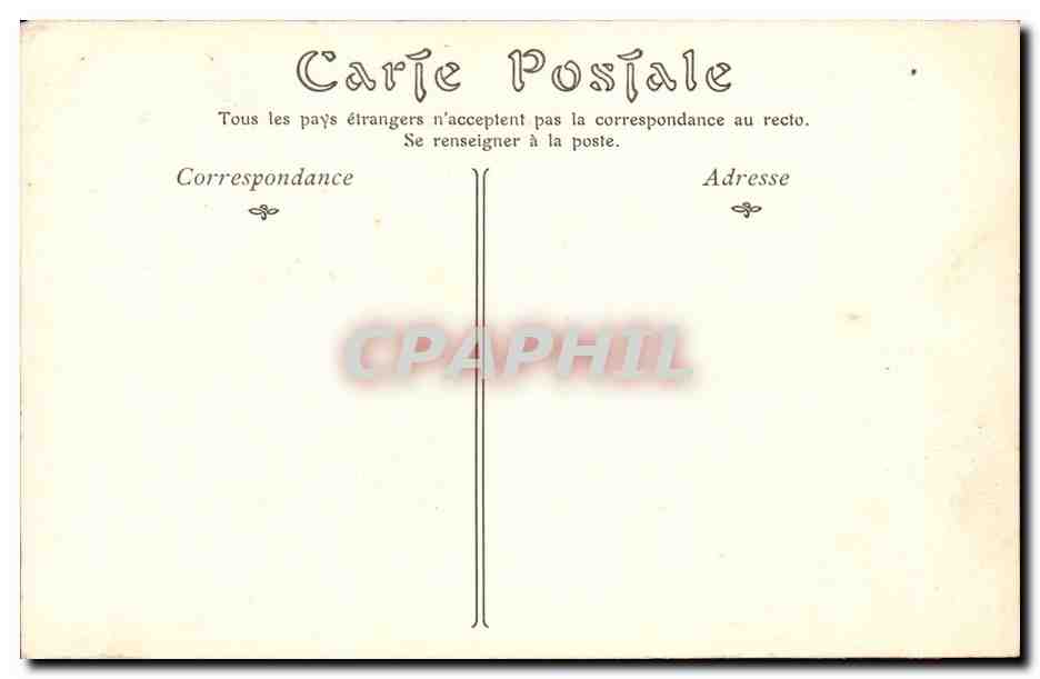 Morlaix CPA Le clocher de l'eglise Saint Melaine — Rückseite