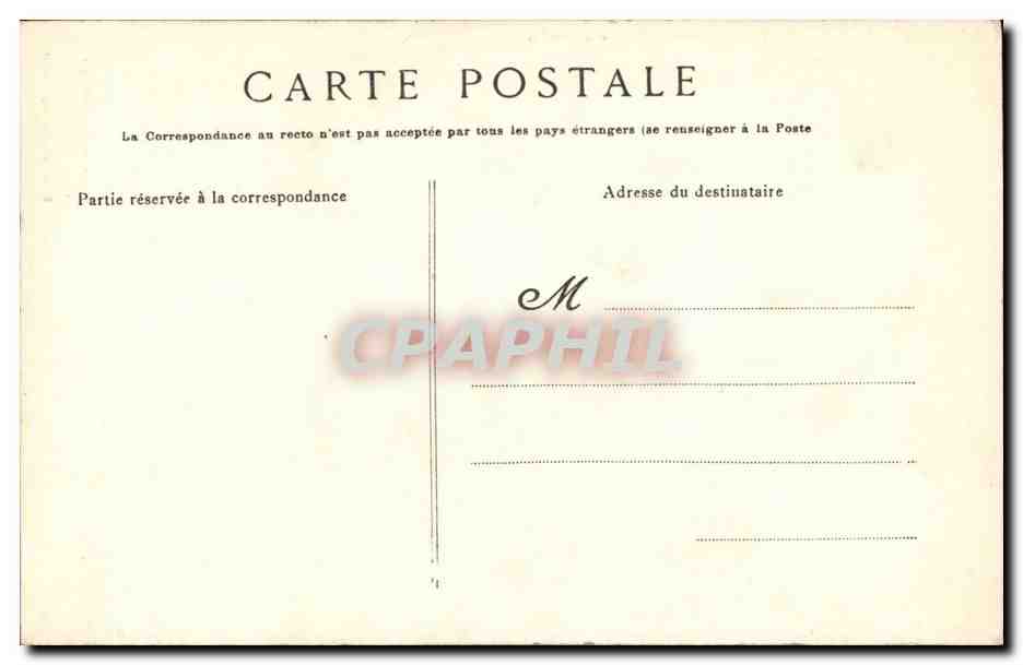 En Bretagne CPA Autour du lit clos (folklore coiffe costume) — Verso