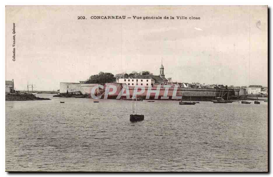 Concarneau CPA Vue generale de la ville close
