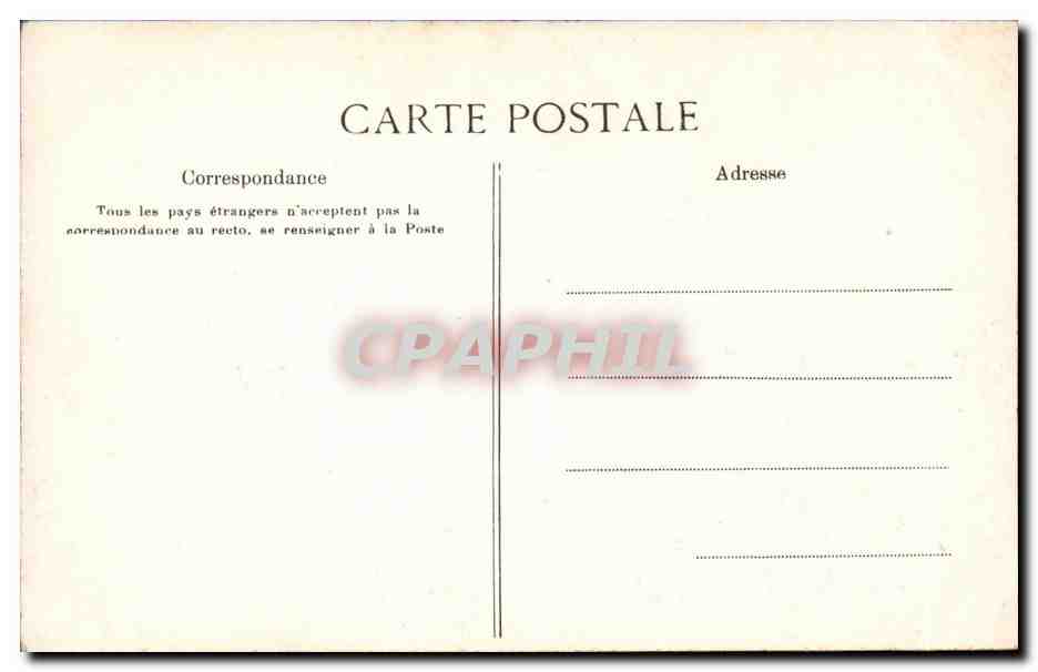 Concarneau CPA Vue generale de la ville close — Rückseite