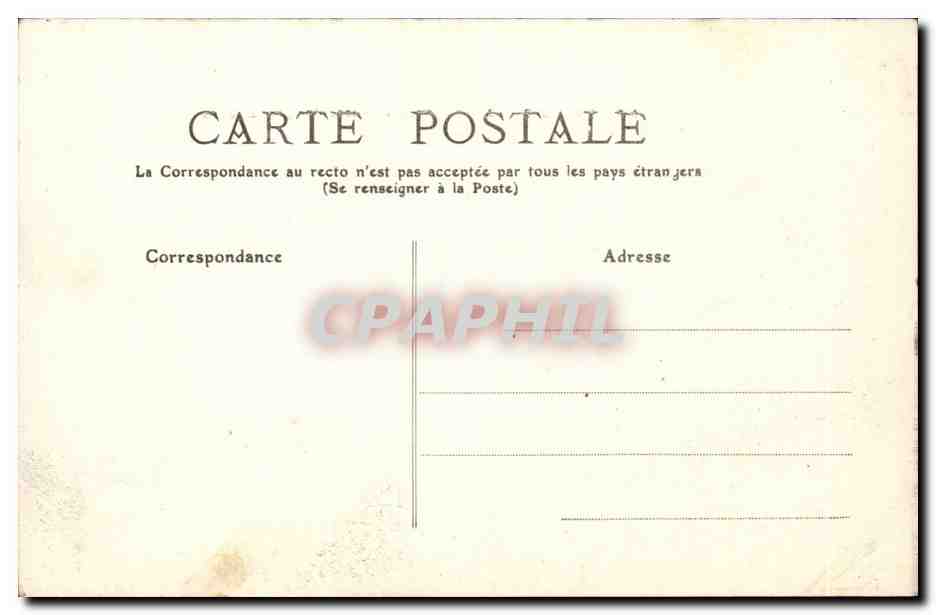 Concarneau CPA L'arriere port La citadelle — Rückseite
