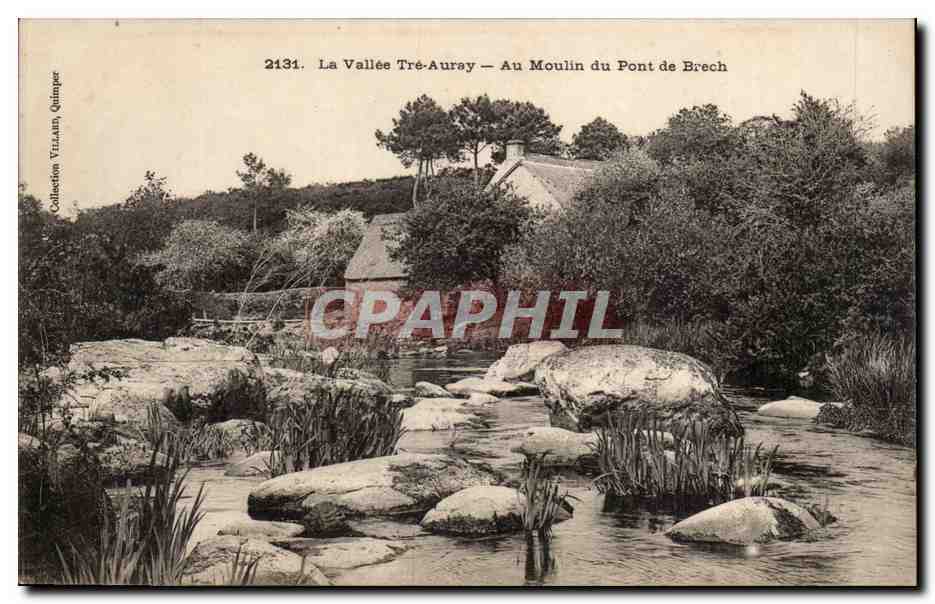 La vallee Tre Auray CPA Au moulin du pont de Brech