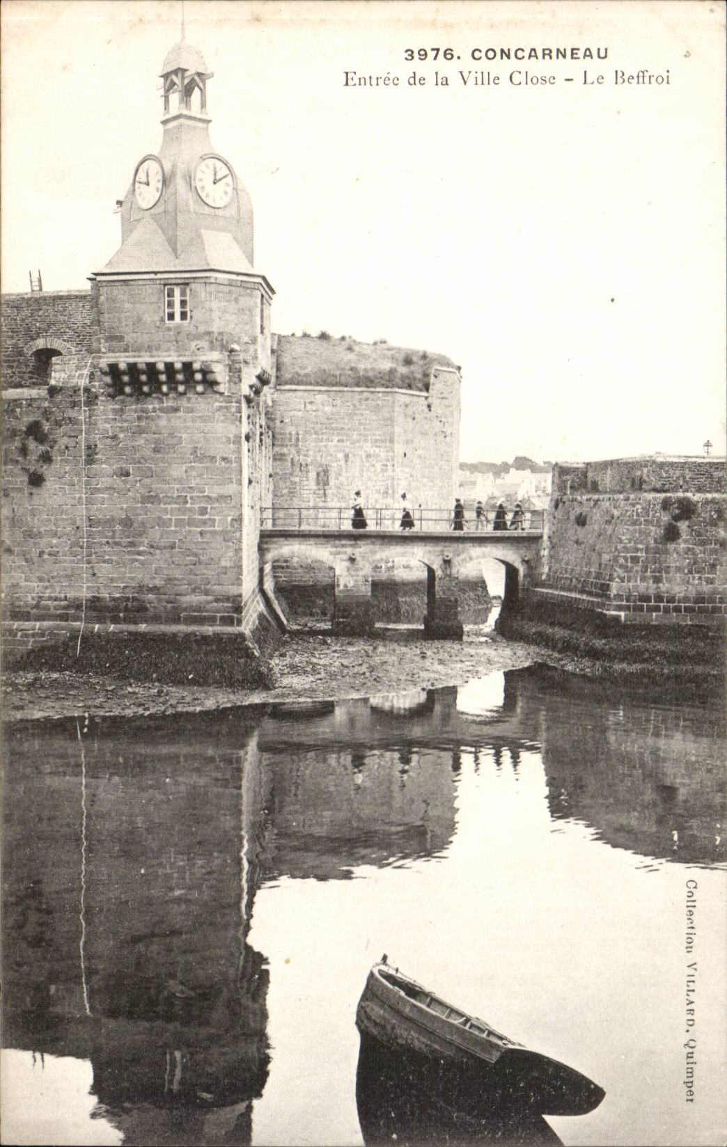 Concarneau CPA Entree de la ville close le beffroi