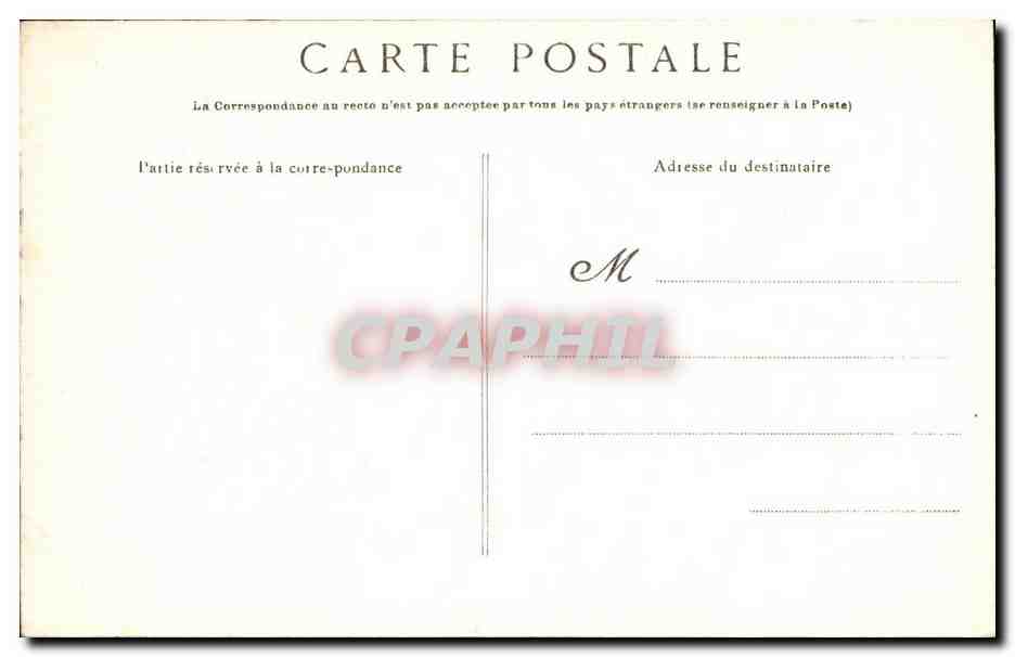 Concarneau CPA Entree de la ville close le beffroi — Rückseite