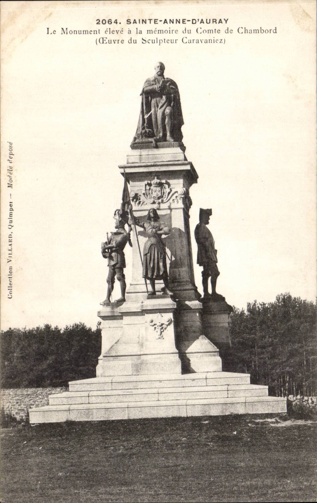 Saint Anne d'Auray CPA Le monument eleve a la memoire du comte de Chambord (Sculpteur Caravanica)