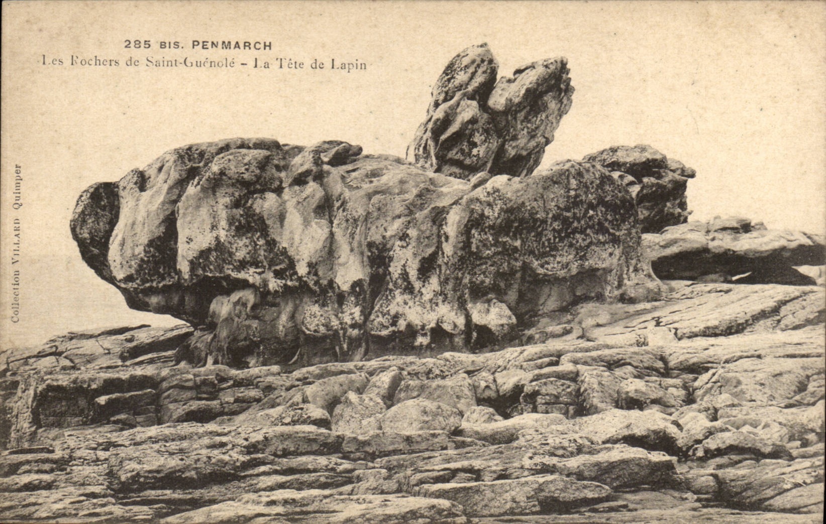 Les Rochers de Saint-Guénolé - La Tête de Lapin — Penmarch — Collection Villard Quimper, n° 285 bis