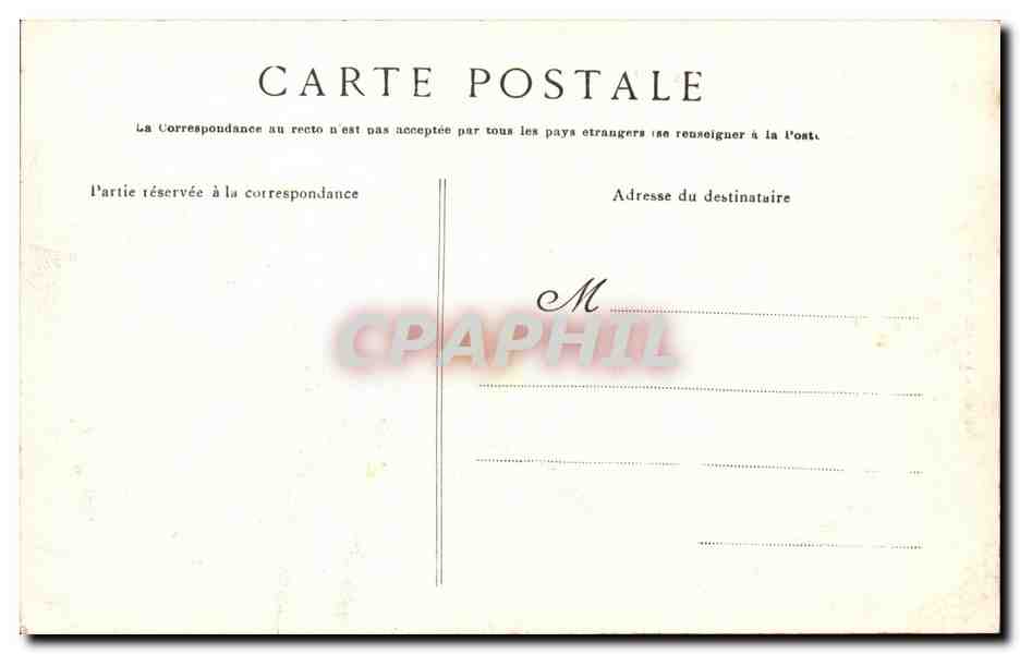 La Pointe du Raz CPA Le poste de Telegraphie sans fil — Rückseite