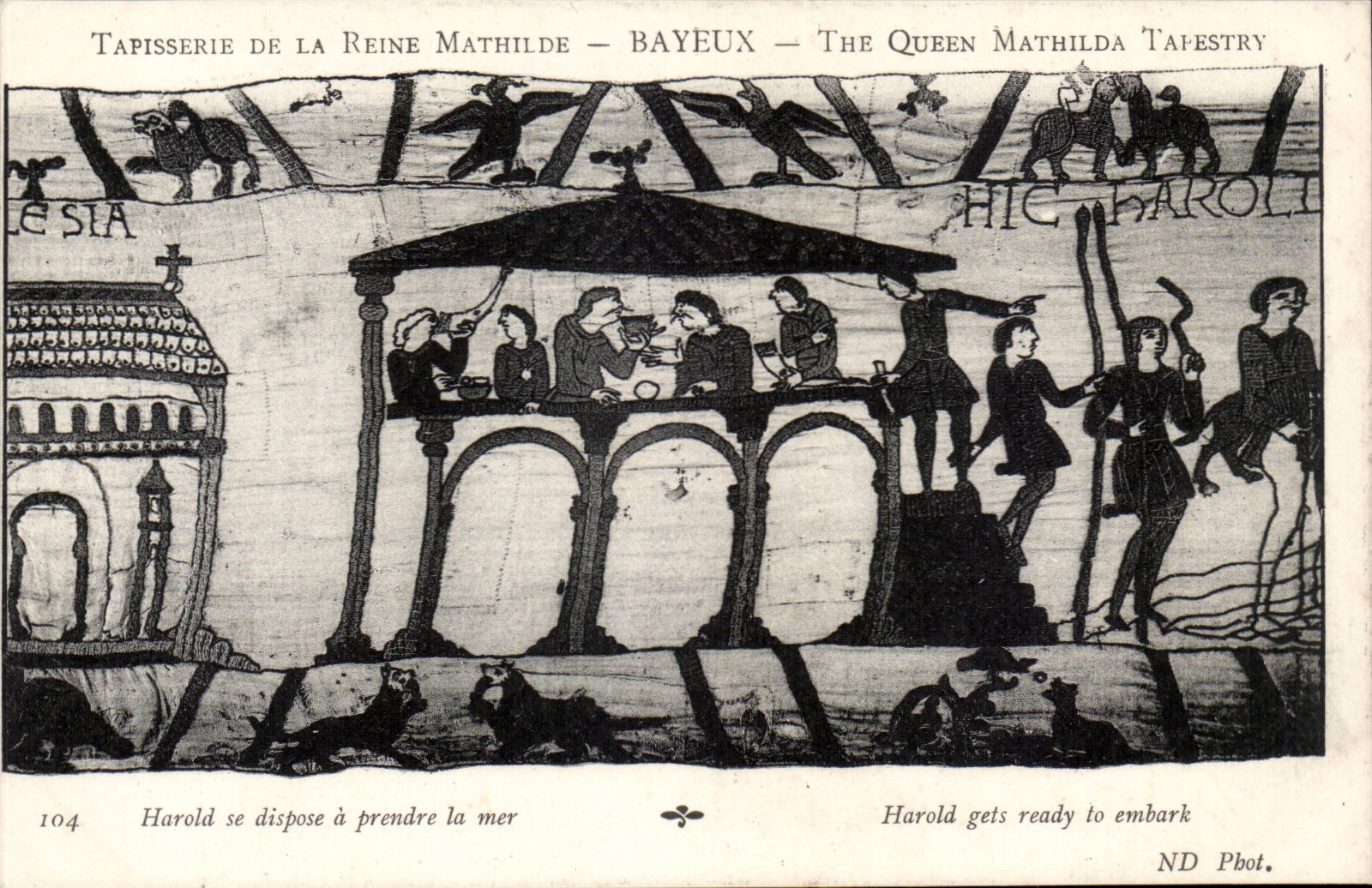 Tapisserie de la Reine Mathilde — Bayeux — ND Phot.