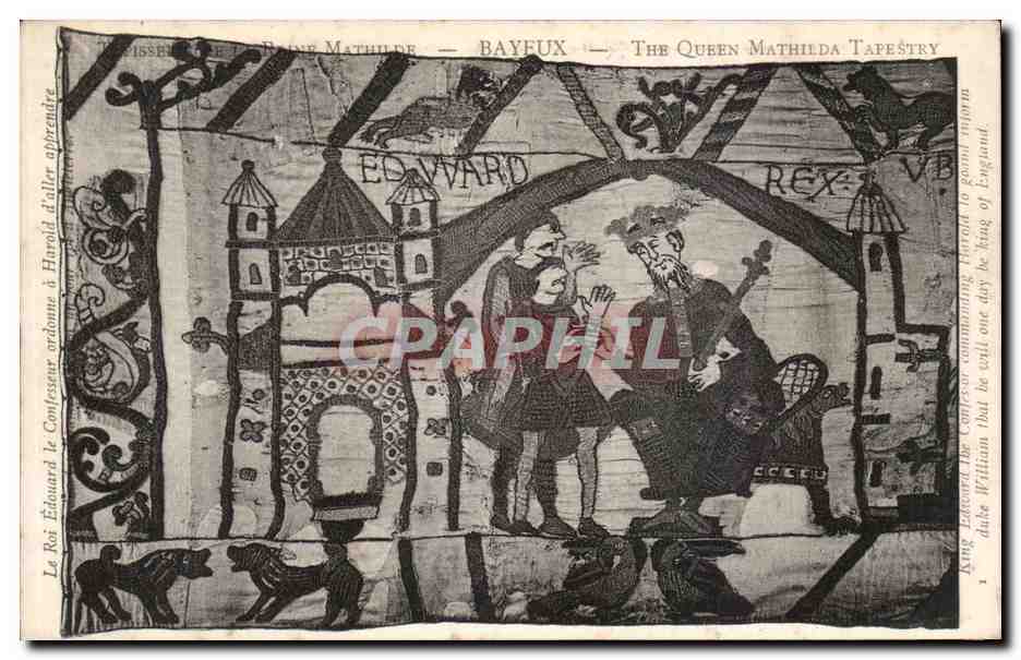 Le Roi Édouard le Confesseur ordonne à Harold l'Aller afférent à la Bayeux Tapestry — édition française
