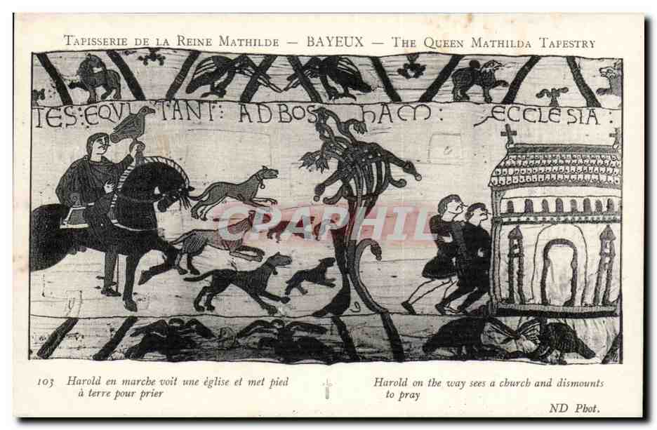 Tapisserie de la Reine Mathilde — Bayeux — scène de Harold