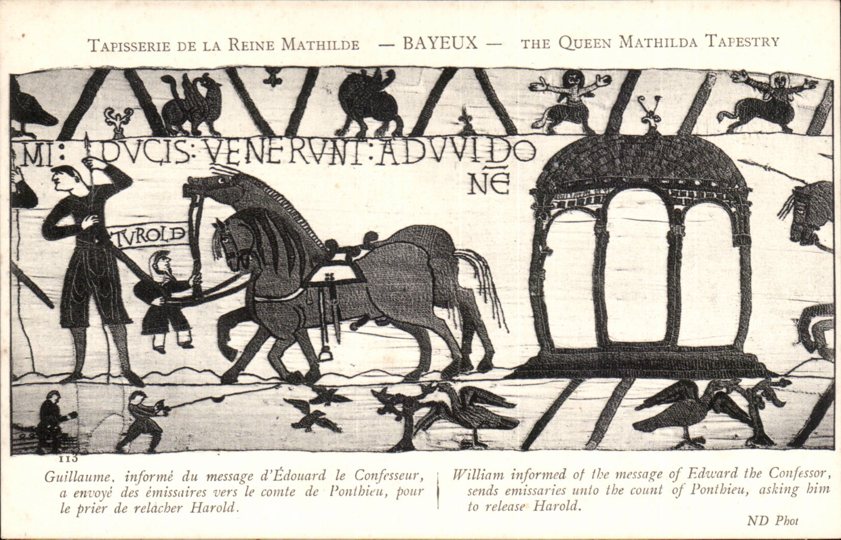 Tapisserie de la Reine Mathilde — Bayeux — ND Phot