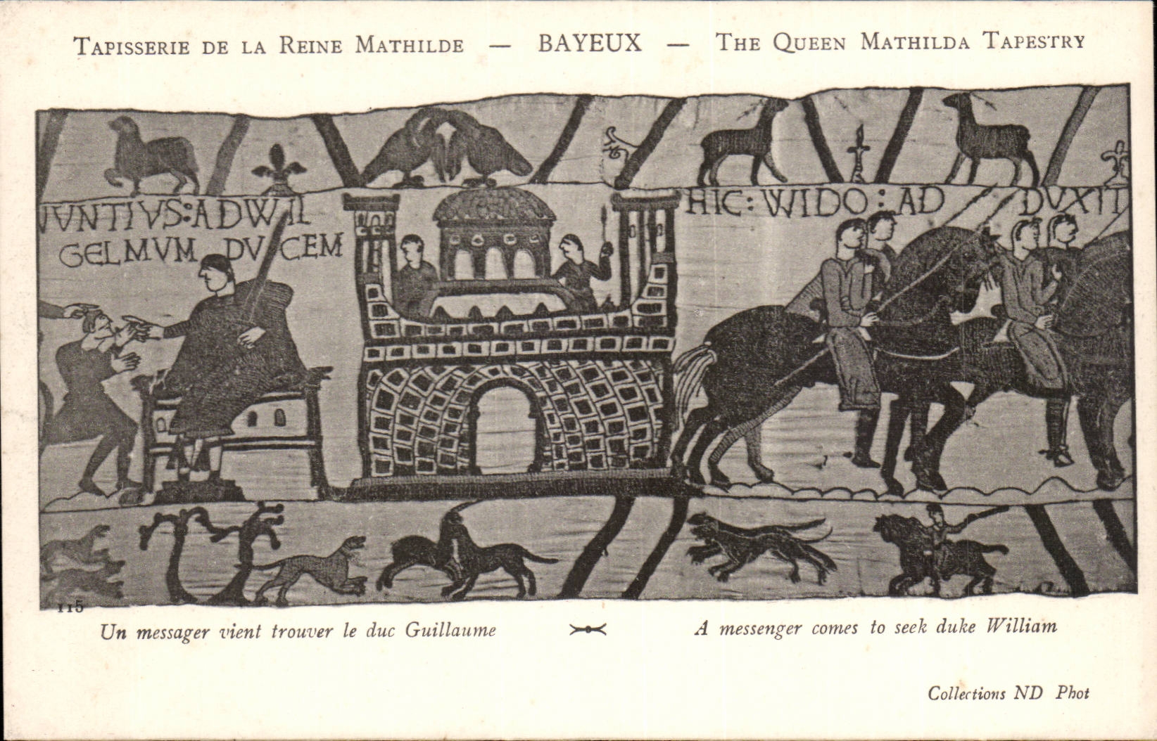 Tapisserie der Königin Mathilde — Bayeux — Sammlung ND Phot