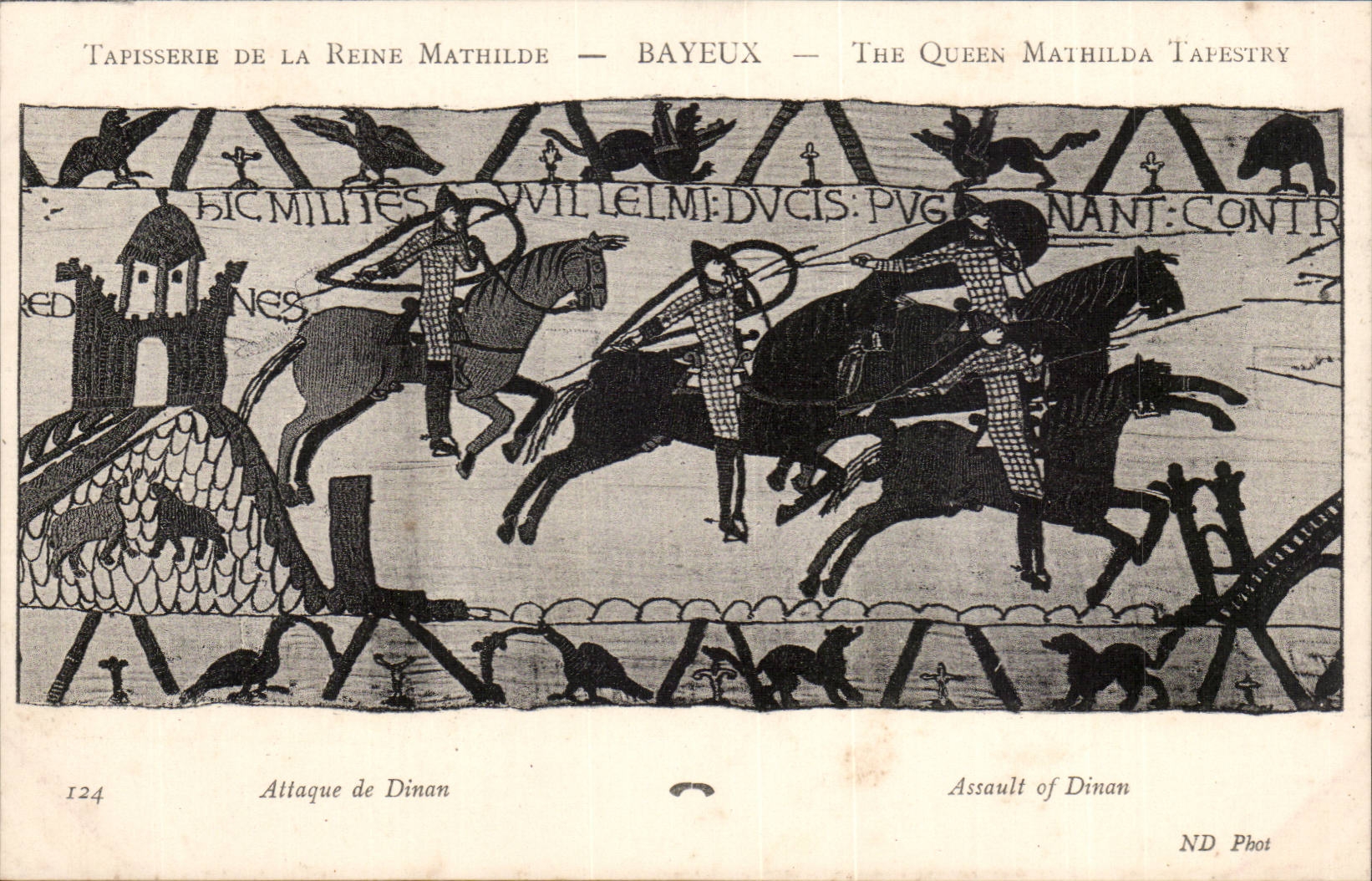 Attaque de Dinan — Tapisserie de la Reine Mathilde — Bayeux — ND Phot