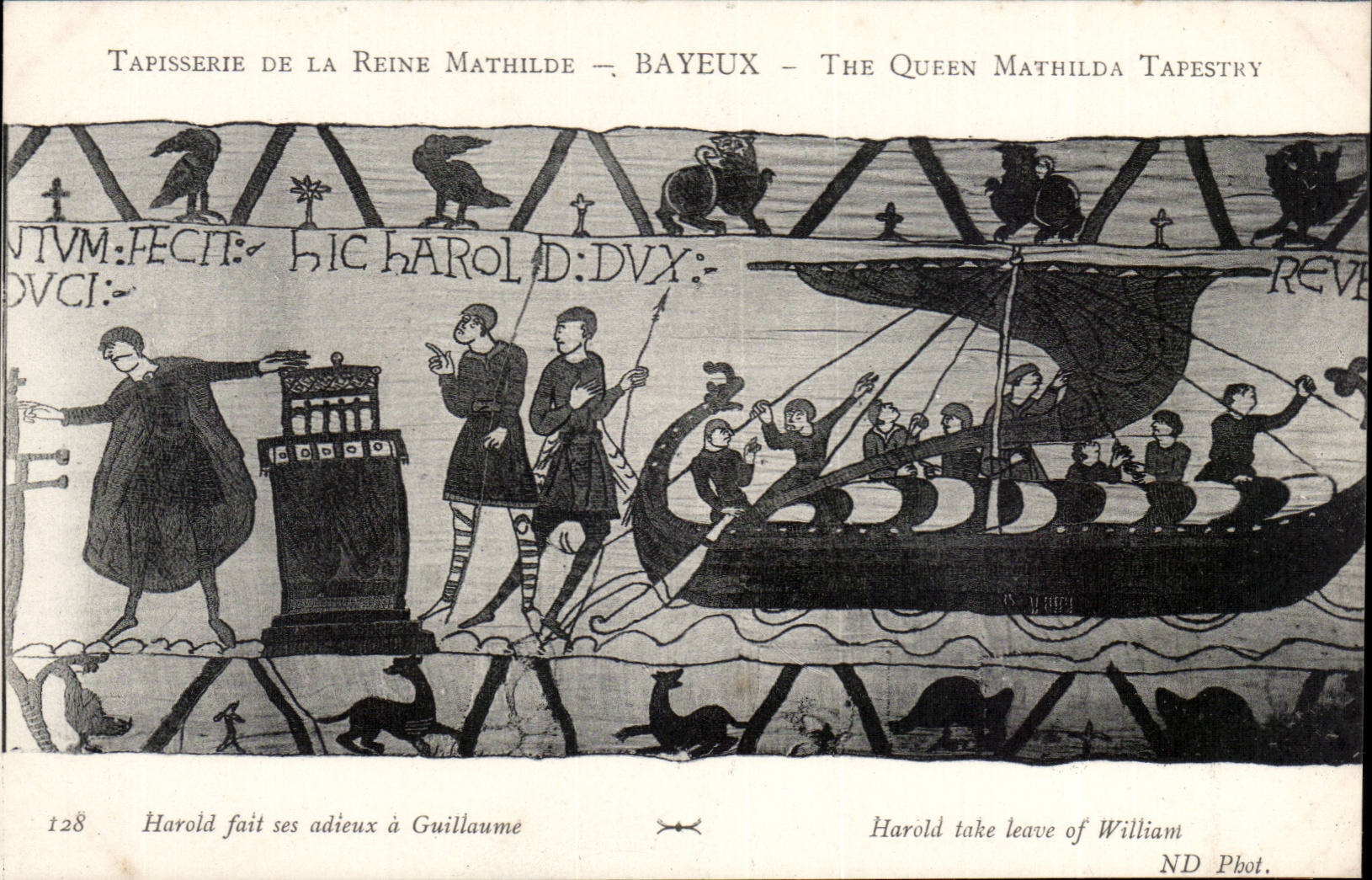 Tapisserie der Königin Mathilde — Bayeux — Die Tapisserie der Königin Mathilde — Harold verabschiedet sich von William