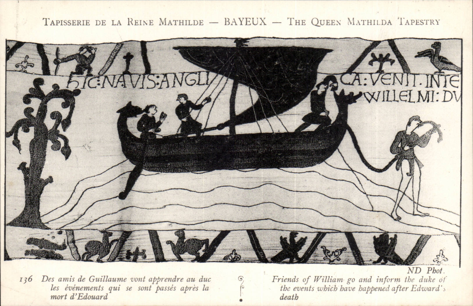 Tapisserie de la Reine Mathilde — Bayeux — ND Phot.