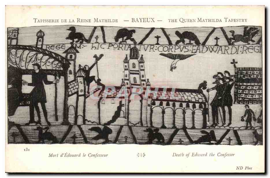 Tapisserie de la Reine Mathilde — Bayeux — Mort d'Édouard le Confesseur