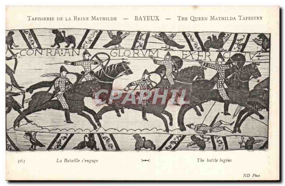 Tapisserie de la Reine Mathilde — Bayeux — scène 163 : La Bataille s'engage