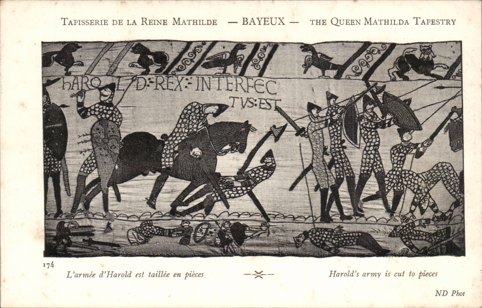 Tapisserie de la Reine Mathilde — Bayeux — ND Phot, n° 174