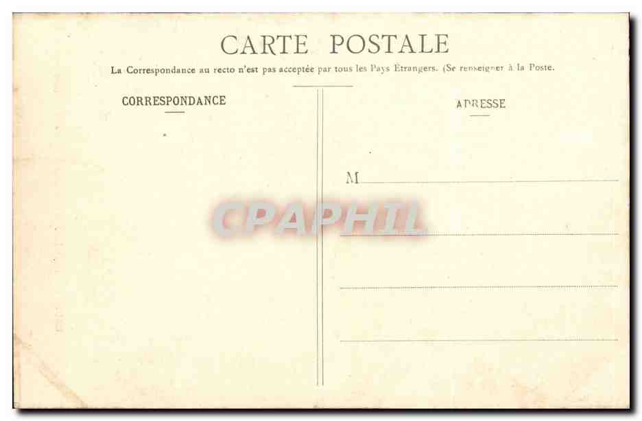Caudebec en Caux CPA L'eglise Notre Dame Les fonts — Rückseite