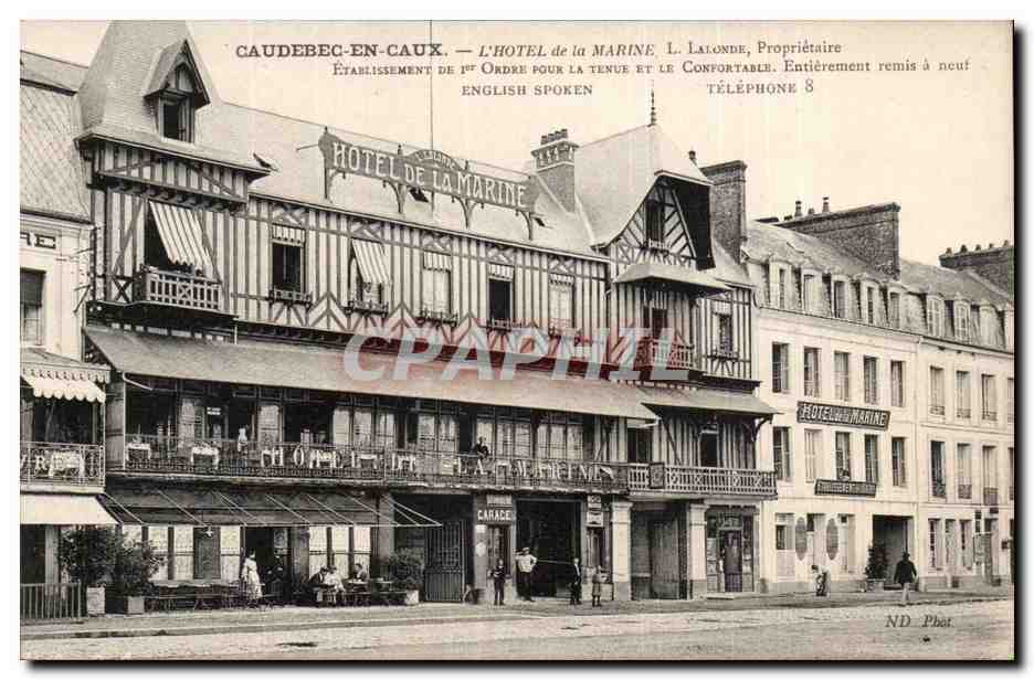 Caudebec-en-Caux — L'Hôtel de la Marine — L. Lalonde, Propriétaire