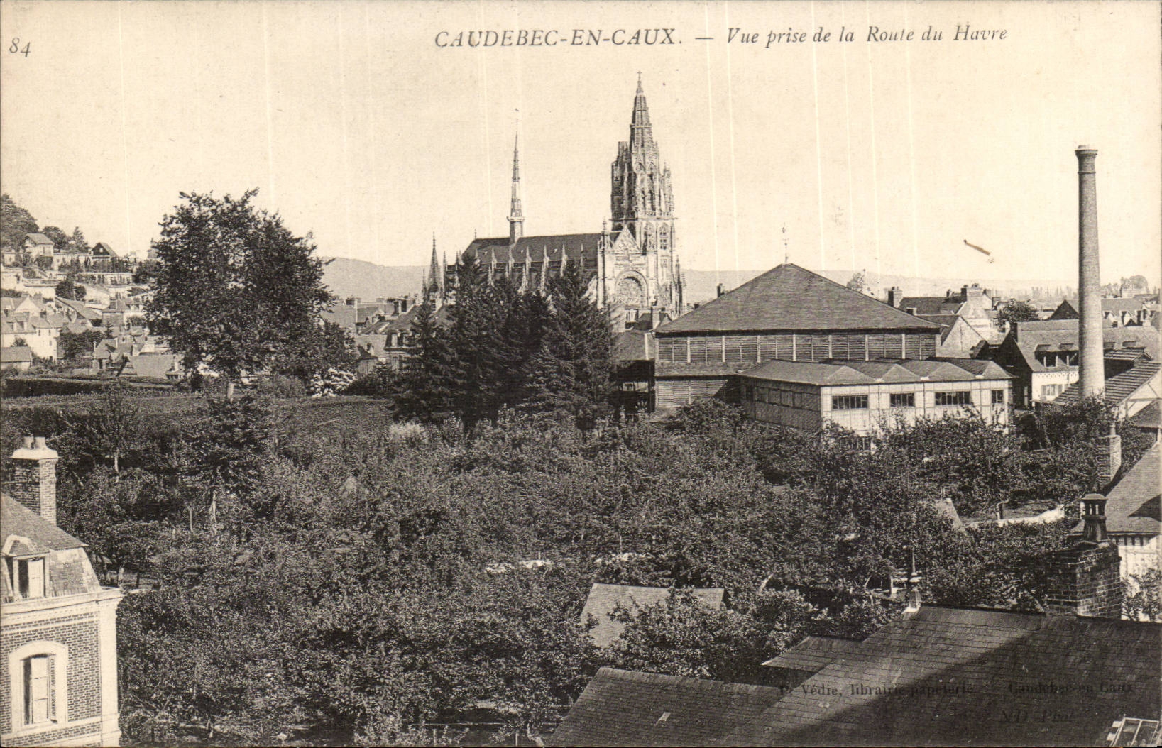 CAudebec en CAux CPA Vue prise de la route du Havre