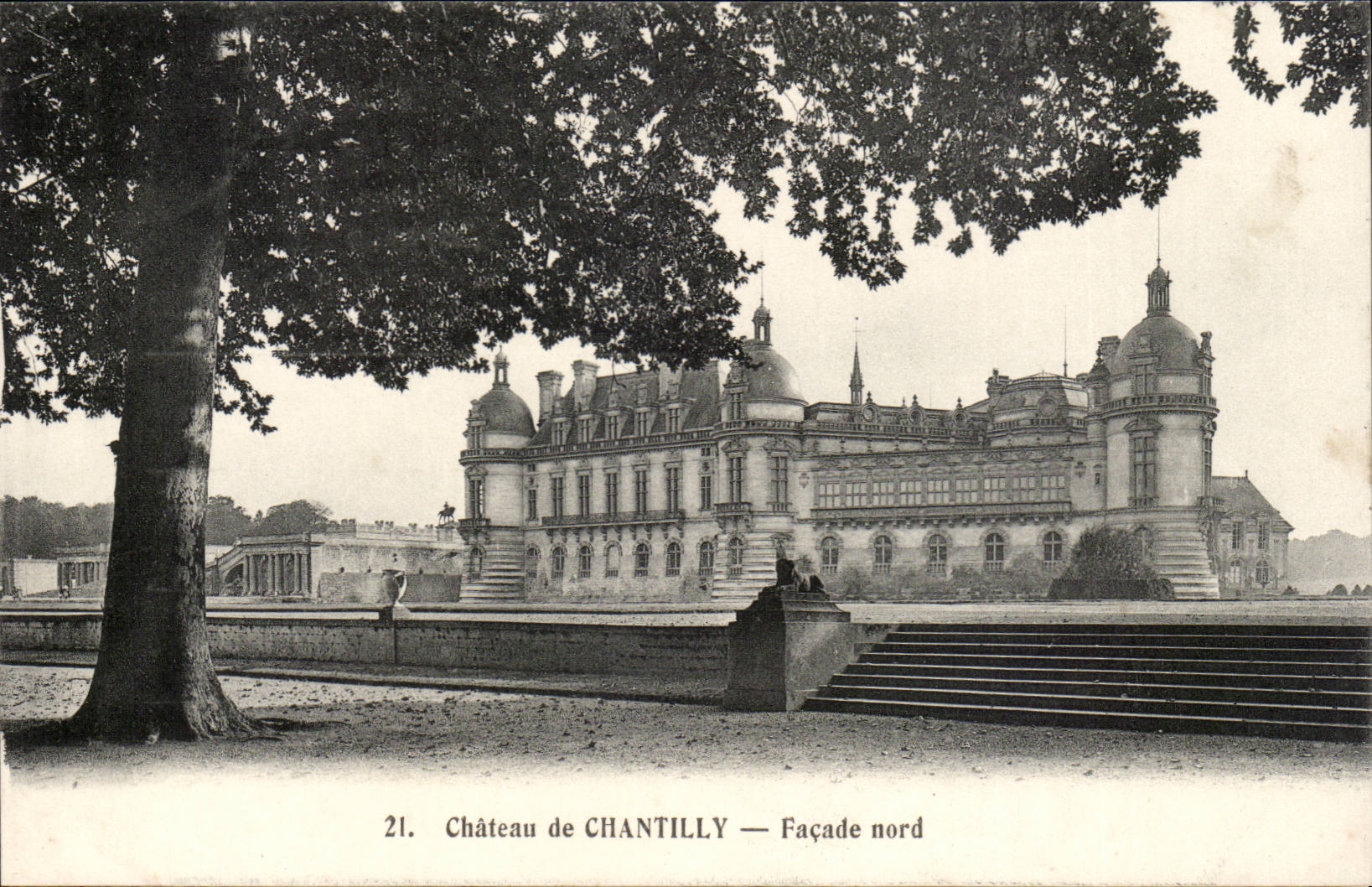 Chateau de Chantilly CPA Facade nord