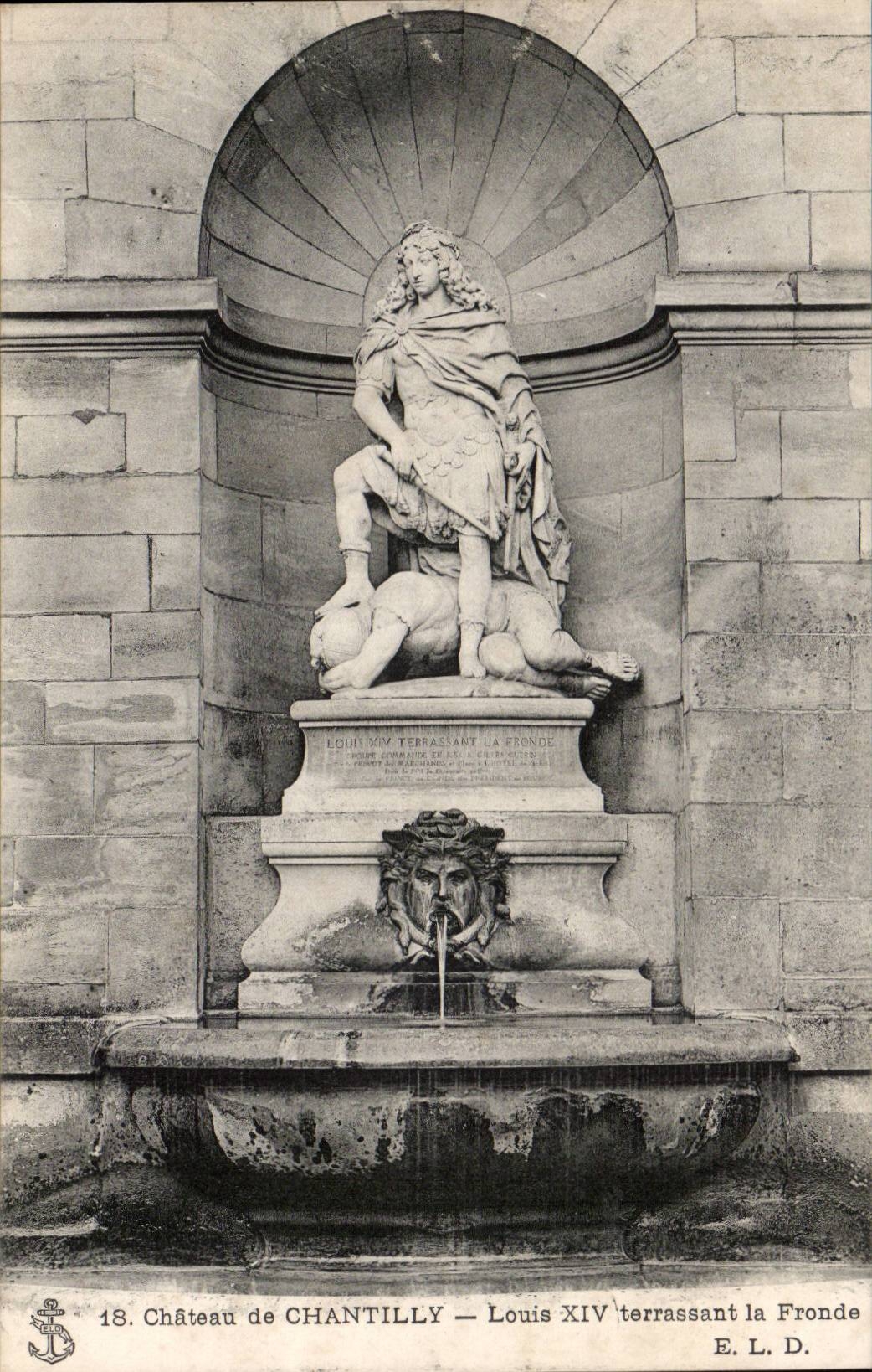 Château de Chantilly — Louis XIV terrassant la Fronde — E. L. D. n°18