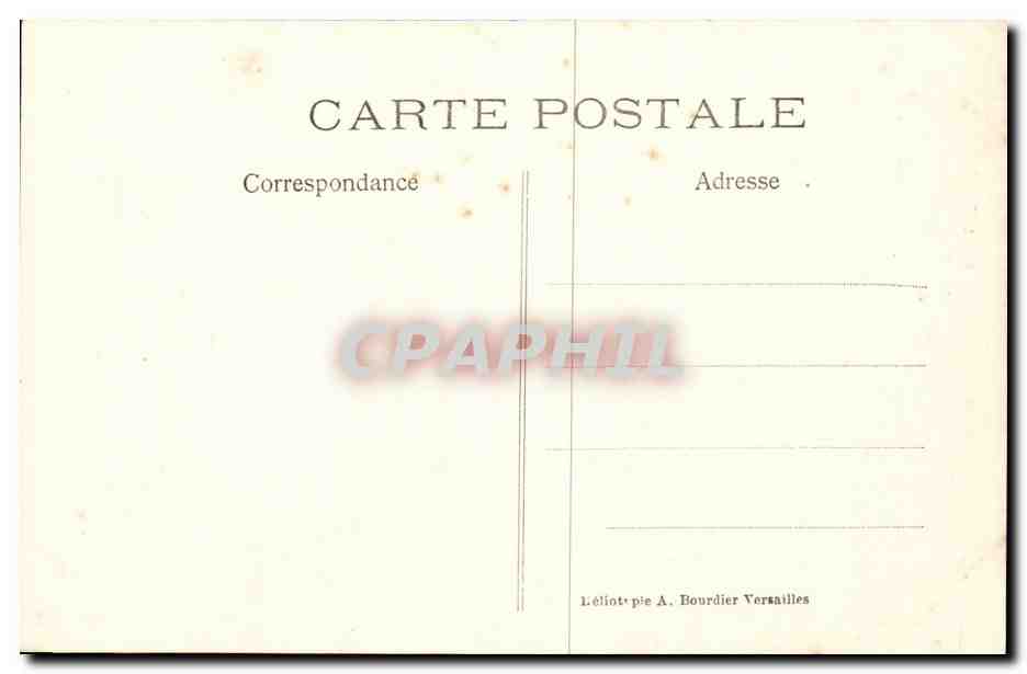 Chateau de Chantilly CPA Statue du connetable Anne de Montmorency par P Dubois — Verso